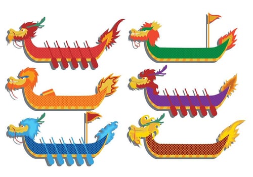 Dragon boat festival vector
