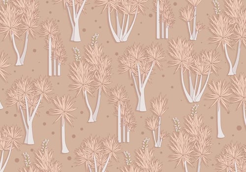 Yucca Pattern Brown Color Vector
