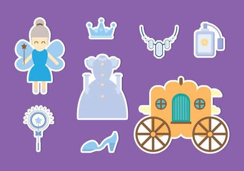 Princesa Icons Vector