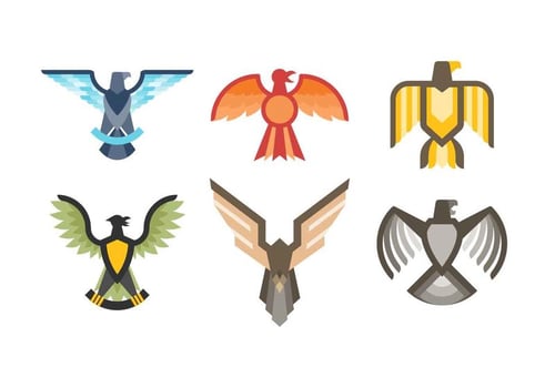 Free Elegant Eagle Badge Vectors