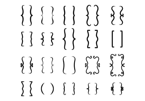 Bracket Icon Vector