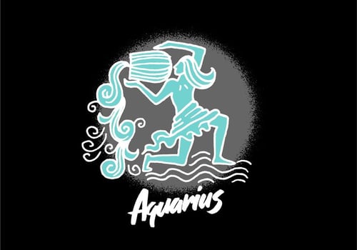 Aquarius Zodiac Symbol vector