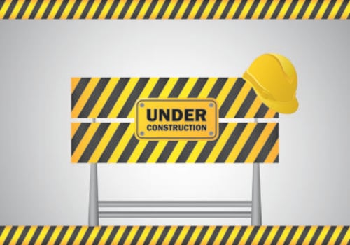 Under Construction Sign Vector 