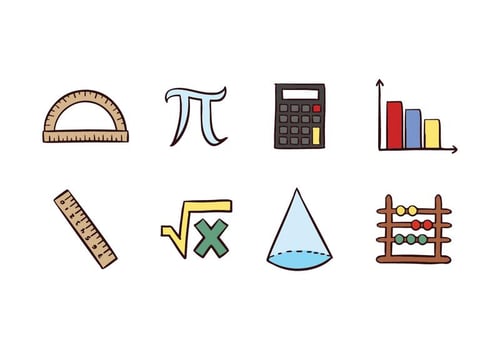 Free Mathematic Icons vector