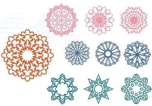 Free Abstract Ornaments Vectors