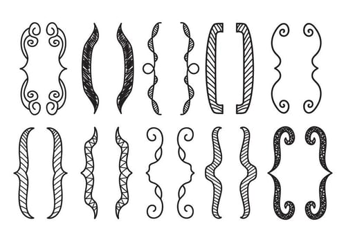 Free Hand Drawn Bracket Vector