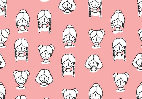 Girls Pattern vector