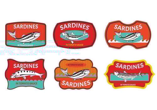 Set of Sardines label vector
