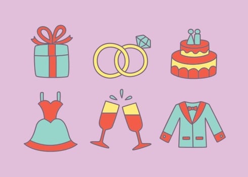 Hand Drawn Wedding Vectors