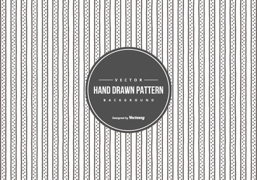 Cute Hand Drawn Style Pattern Background vector