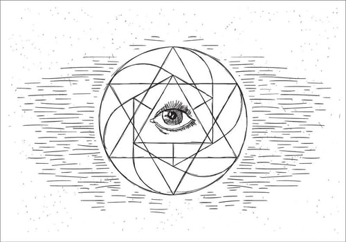 Sacred Geometry Vector  Illustration