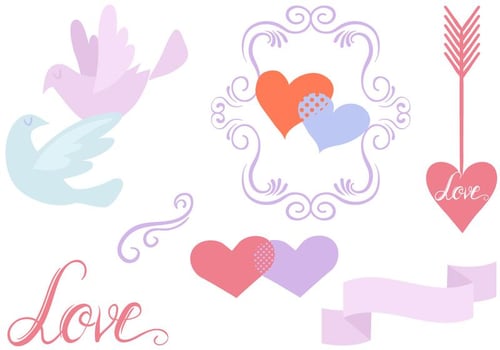 Free Romantic Vectors