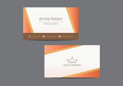 Tarjetas. Name Card Template vector