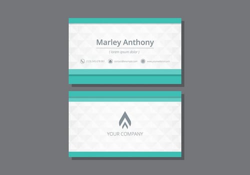 Tarjetas. Name Card Template vector