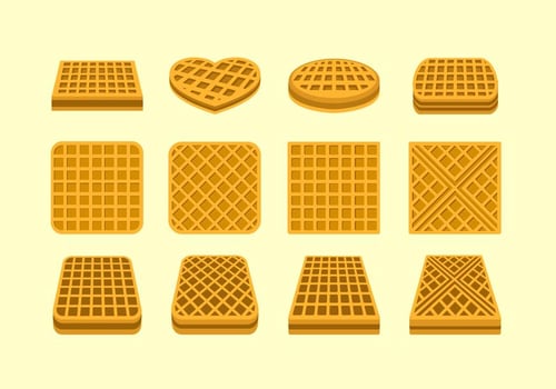 Original Waffle Free Vector