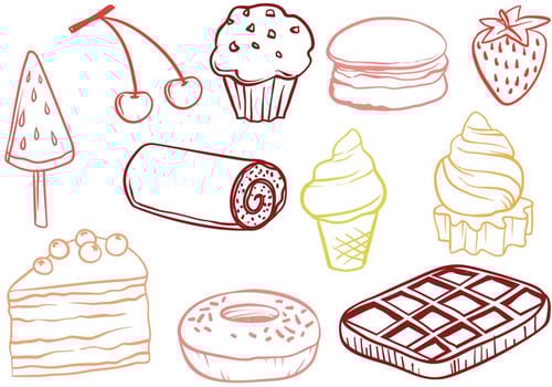Free Dessert Vectors