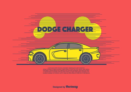 Dodge Charger Vector Background