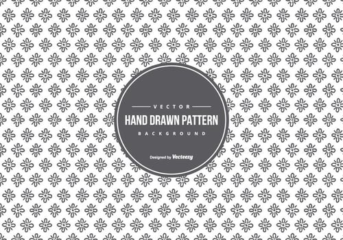 Cute Hand Drawn Style Pattern Background vector
