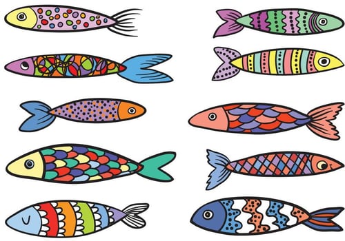 Free Colorful Fish Vectors