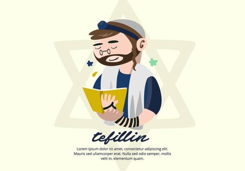 Tefillin Background vector