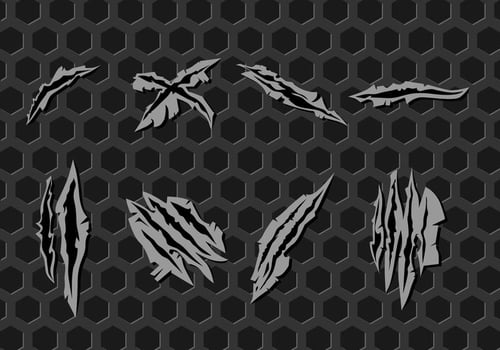 Metal Scratch Marks Free Vector
