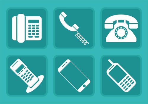 Tel Vector Icons