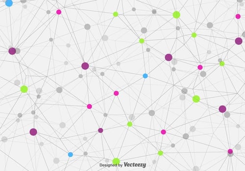 Vector Technologic Molecule Background