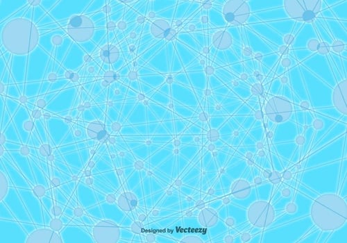 Vector Technologic Molecule Background