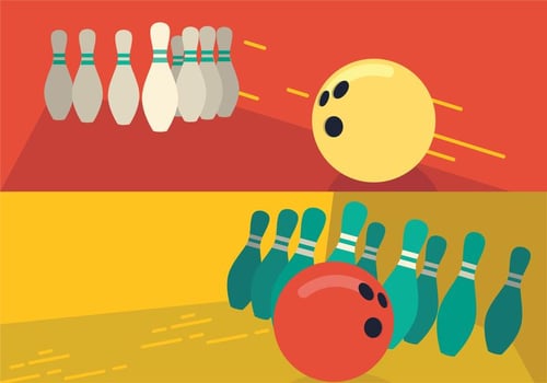 Bowling Lane Pin vector