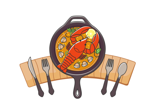 Delicious Lobster Vector Meal