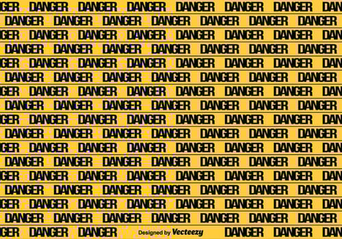 Vector Yellow Danger Tape Seamless Background