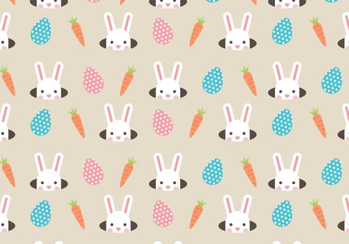 Rabbits And Carrots vector