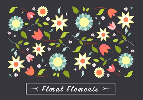 Free Spring Flower Vector Elements
