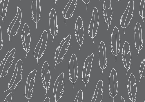 Gray Pattern With Feathers vector