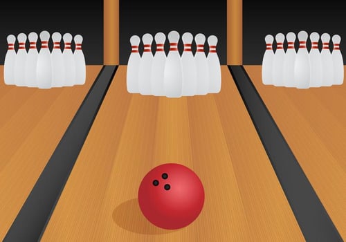 Free Bowling Lane Vector Illustration