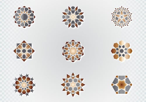 Arabic Ornamental Symbols vector