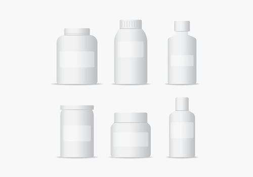 Medical Bottles Packaging Vectors