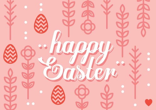 Happy Easter Day Background vector