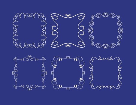 Cute Doodle Frames Collection  vector