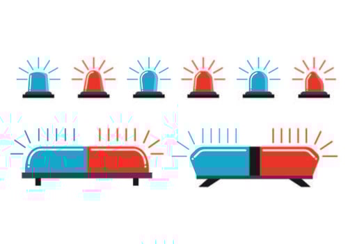Icon Of Police Lights  vector