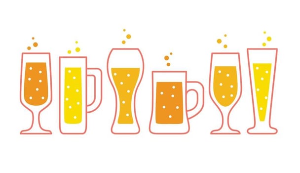 Beer Glasses Collection Vectors