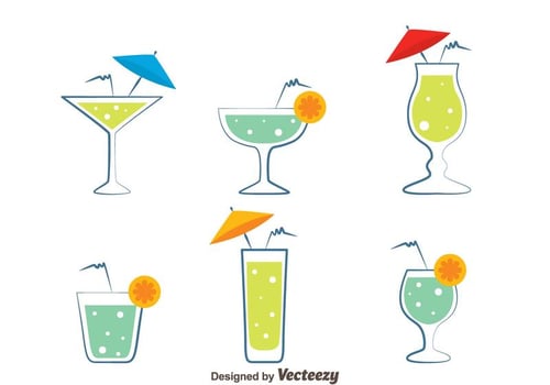 Glass Of Spritz Vectors