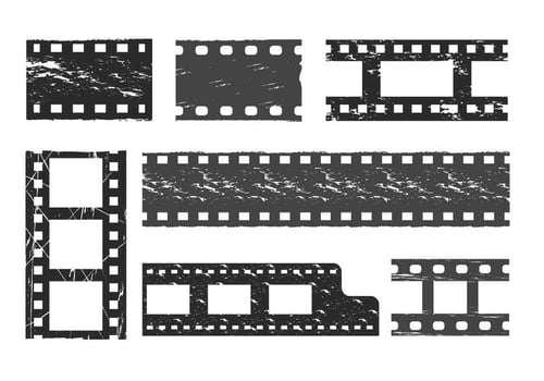 Film grain vector set
