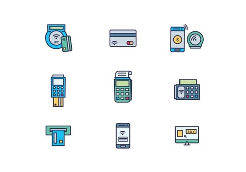 Icon Pack of E-Commerce Payment vector