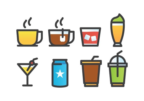 Drink Icon Pack vector