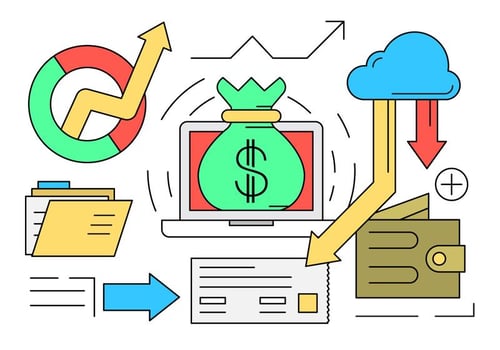 Free Vector Set of Business and Finance Icons 
