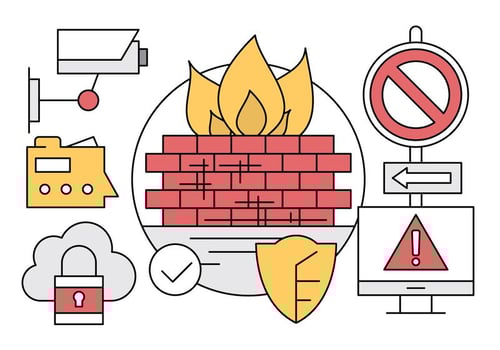 Computer Security Icons vector