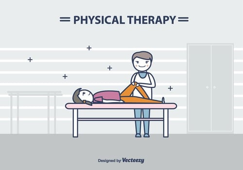 Physiotherapist Vector Illustration