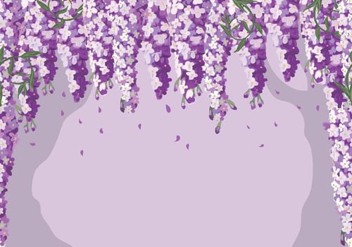 Wisteria Background Vector