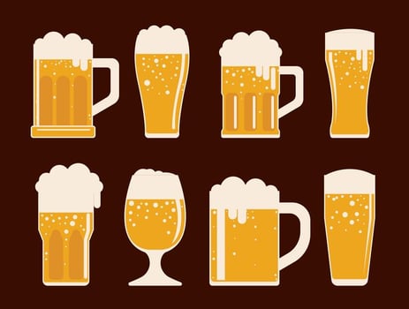 Cerveja Vector Icons Set